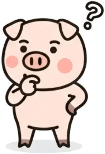 首をかしげるブッブ